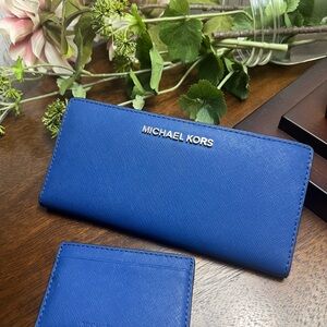 Michael Kors Blue Wallet